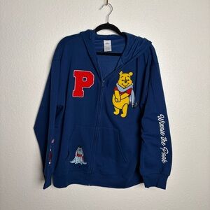 2XL Ladies Winnie the Pooh Hooded Zip-Up Sweatshirt.  New with tags